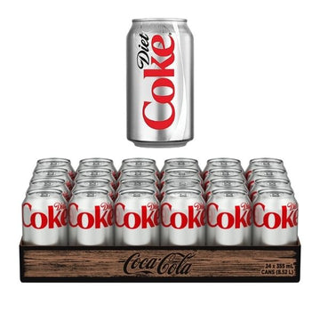 Diet Coke cola soda 355ml cans case of 24 bulk beverage supply for restaurants and catering
