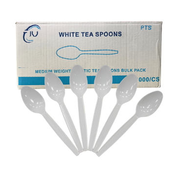 Basics medium weight disposable soup spoons 1000 pcs bulk pack for restaurants