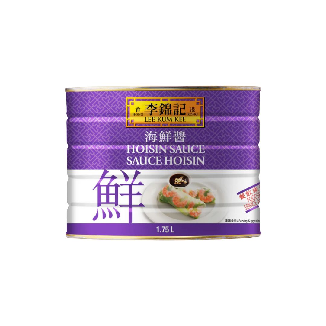 Lee Kum Kee Hoisin Sauce in a large 1.75L professional food service tin