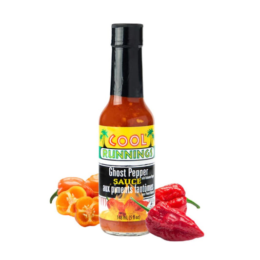 Label detail showing Ghost Pepper and Habanero pepper blend for extreme heat