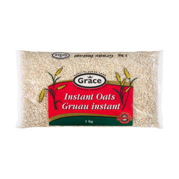 Grace instant oats 1kg bag front packaging
