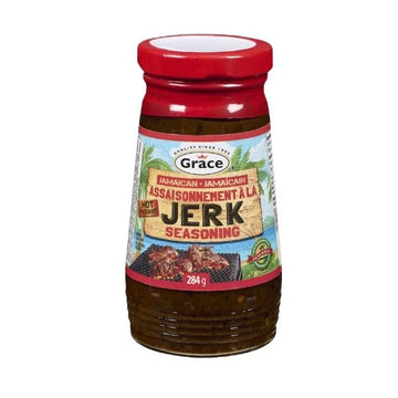 Grace Jamaican jerk seasoning hot 284g glass jar
