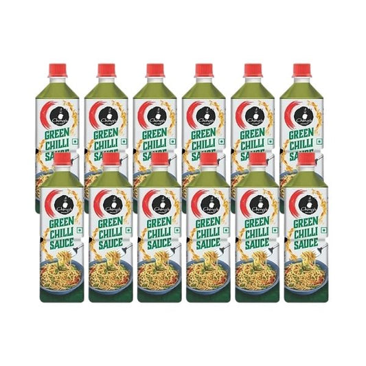 Green chilli sauce case of 12 bottles 620ml each