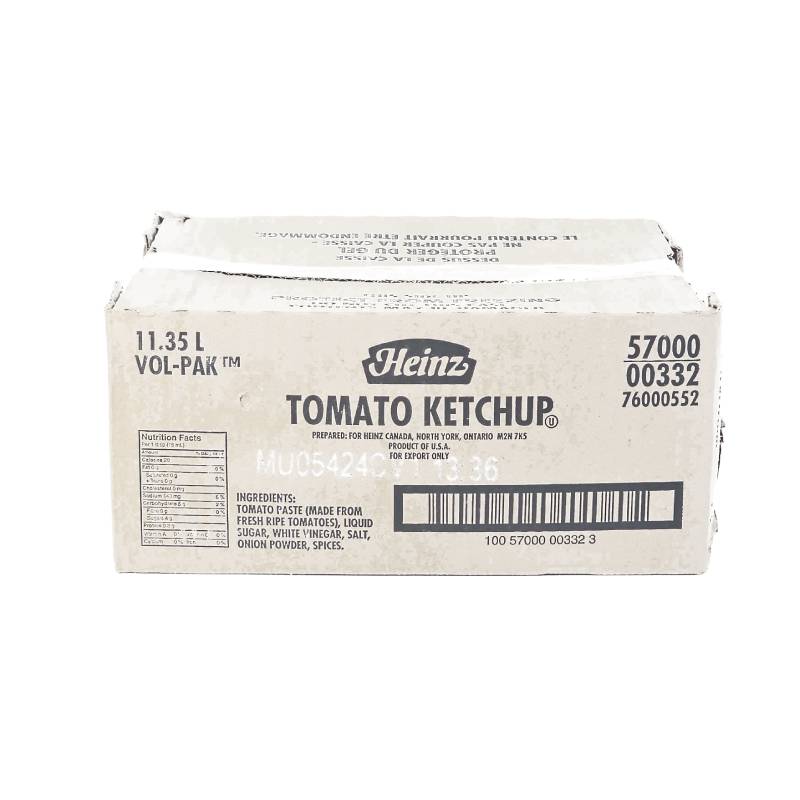 Heinz tomato ketchup 11.35L vol pak bulk container for commercial kitchens