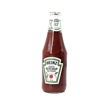 Heinz tomato ketchup 375ml glass bottle classic table condiment