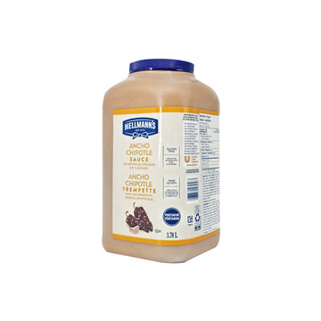 Hellmanns 3.78L Ancho Chipotle sauce bulk packaging for restaurants