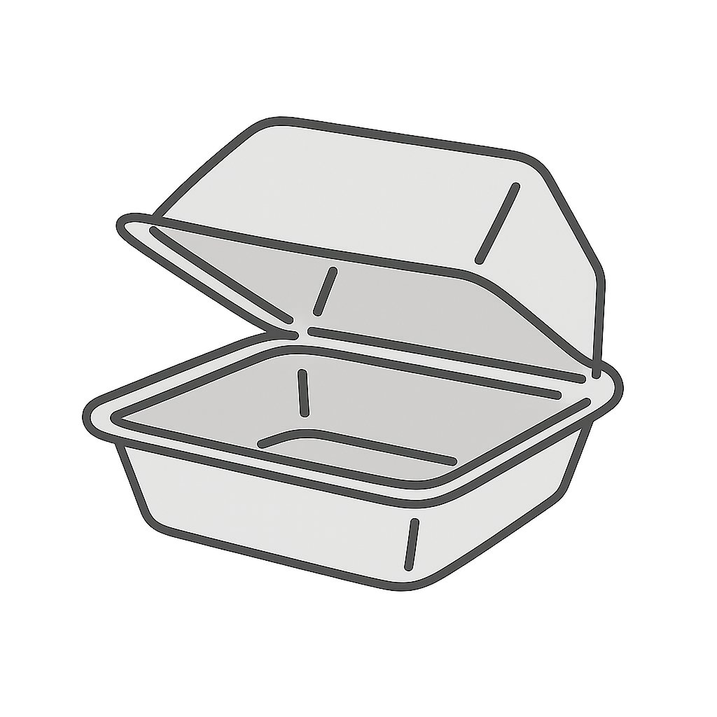 Hinged Takeout Containers