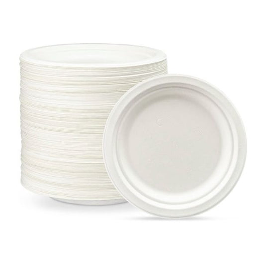 Box of 200 Eco-Craze 25oz (750ml) Round Kraft Paper Containers.