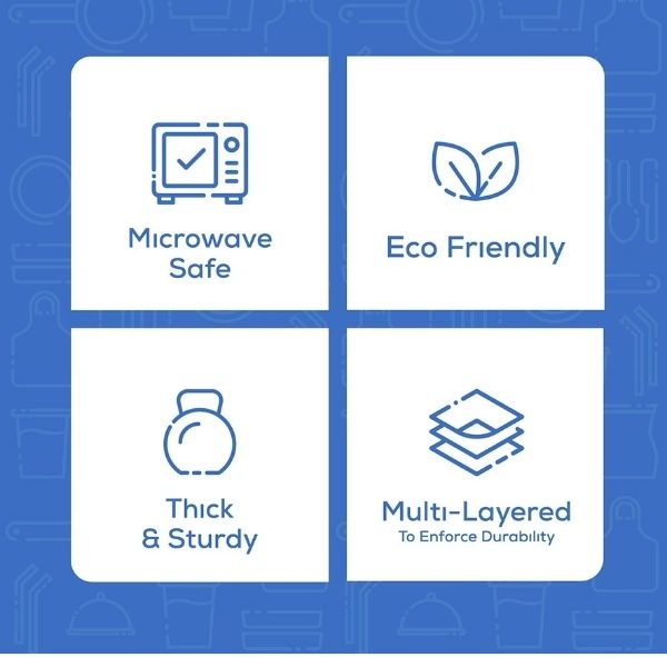 Box of 200 Eco-Craze 25oz (750ml) Round Kraft Paper Containers.