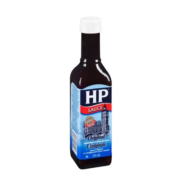 HP original sauce 250ml classic brown steak sauce bottle
