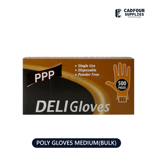 Poly Gloves Clear Medium Box