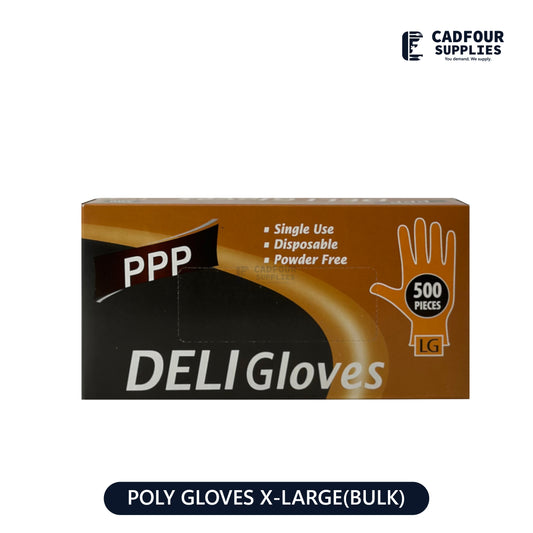 Poly Gloves Clear Extra Large Box