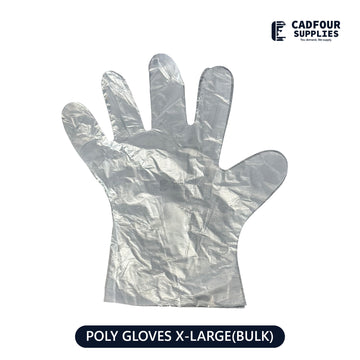 Poly Gloves Clear Extra Large Box