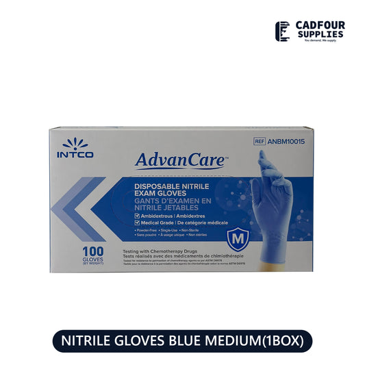 Nitrile Gloves Blue Medium Box