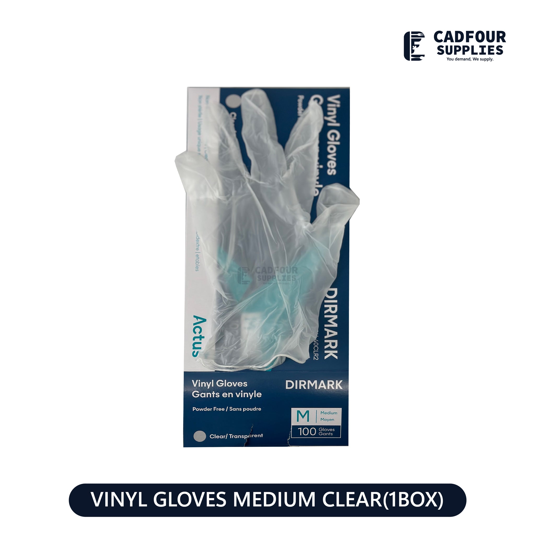 Vinyl Gloves Clear Medium Box