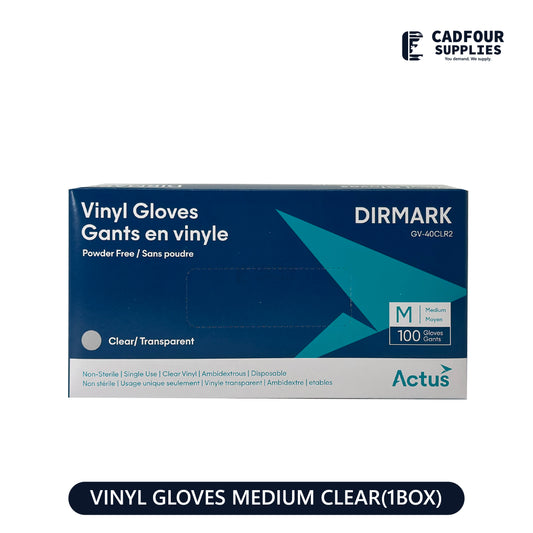 Vinyl Gloves Clear Medium Box