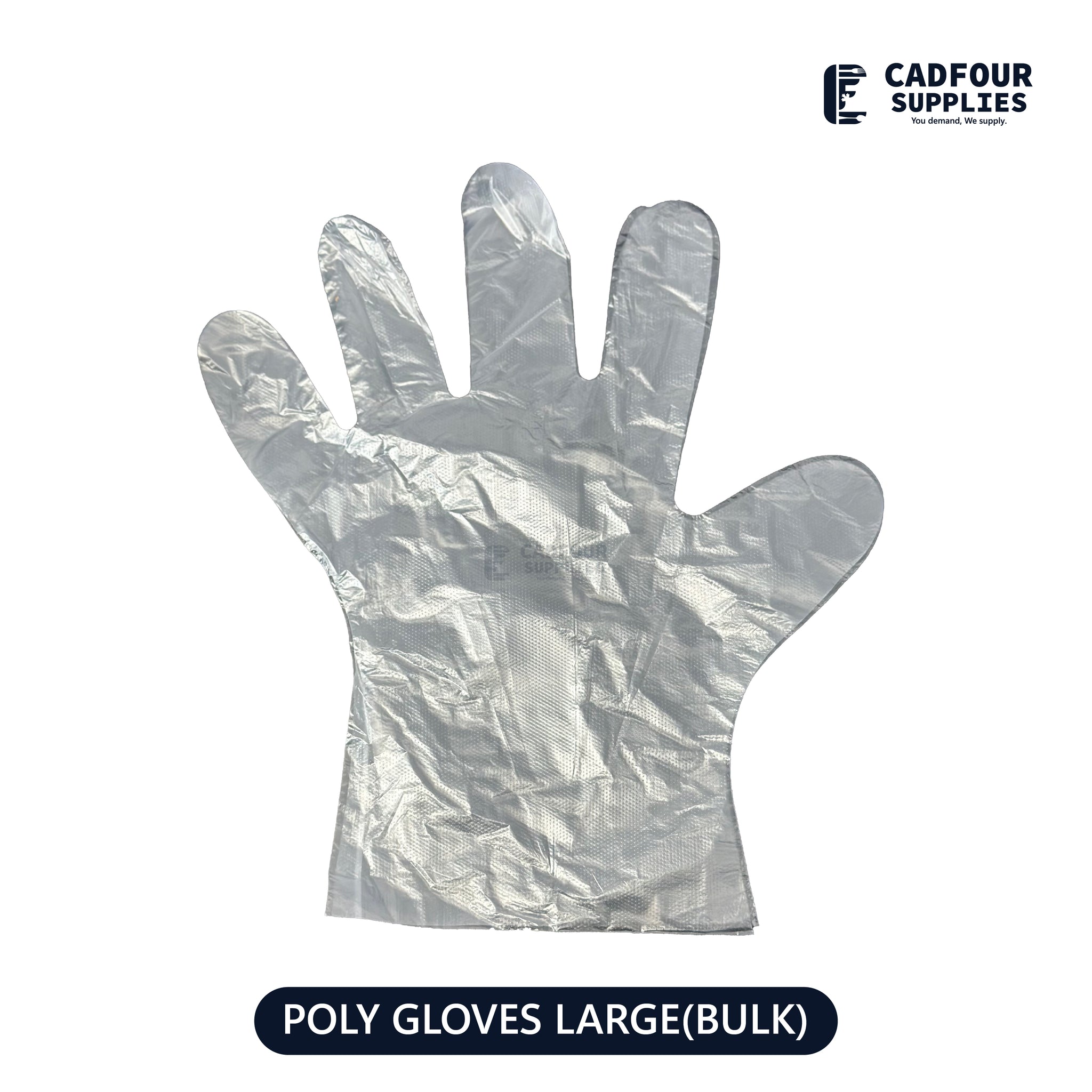 Poly Gloves Clear Large Box
