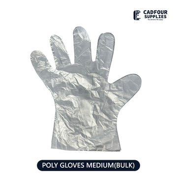 Poly Gloves Clear Medium Box