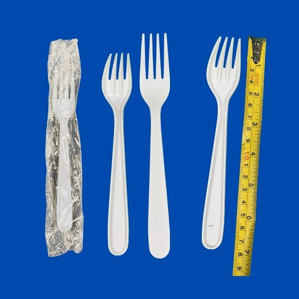 heavy weight individually wrapped plastic forks bulk pack for restaurants
