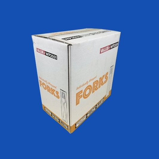 heavy weight individually wrapped plastic forks bulk pack for restaurants