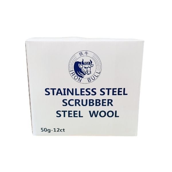 Iron Bull steel wool scrubbers for restaurant kitchen cleaning and cookware scrubbing
