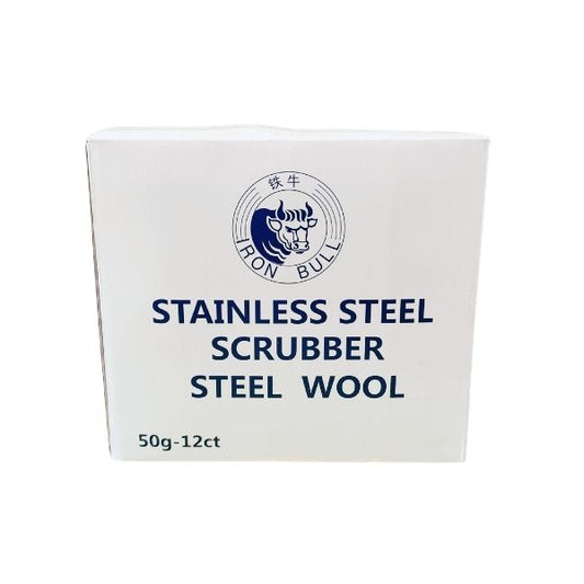 Iron Bull steel wool scrubbers for restaurant kitchen cleaning and cookware scrubbing