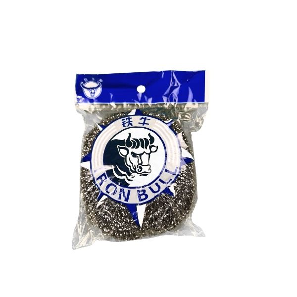 Iron Bull stainless steel scrubber steel wool 12 pack for restaurant and janitorial cleaning
