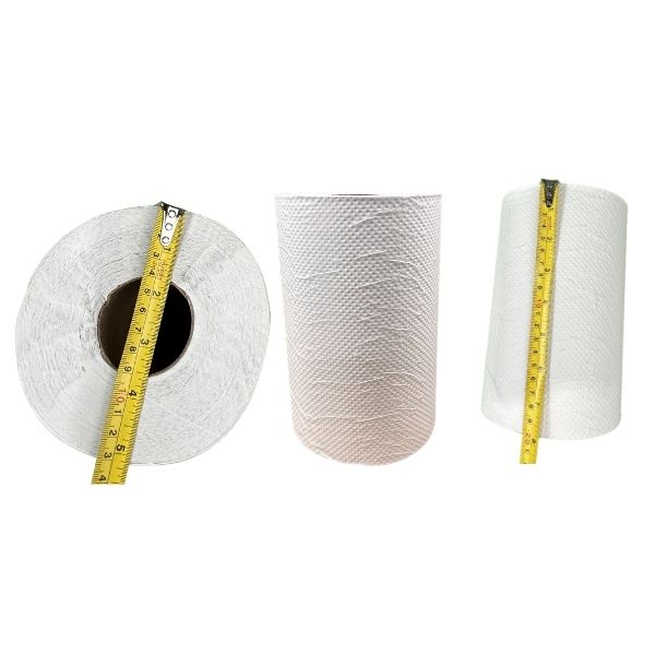 Everest Pro white paper towel rolls for commercial washroom dispensers