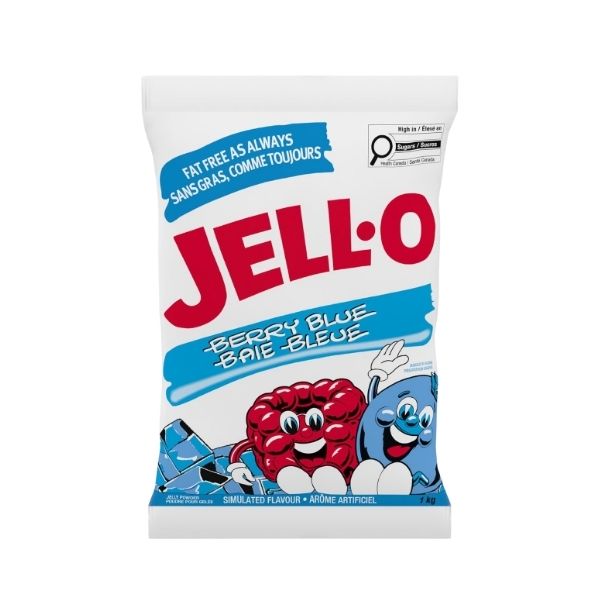 Jell-O berry blue jelly powder 1kg bag