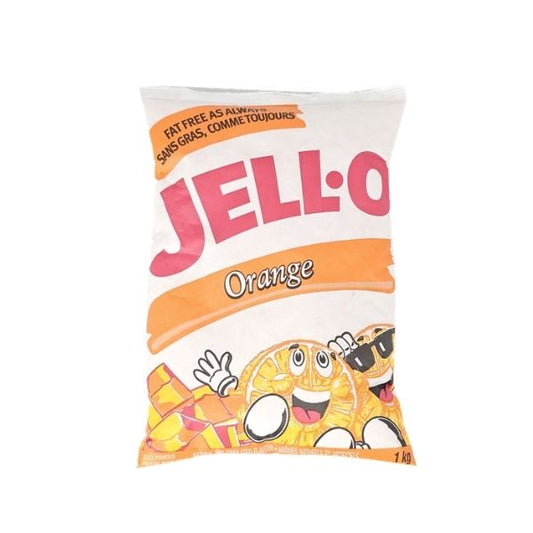 Jell-O orange jelly powder 1kg bulk bag
