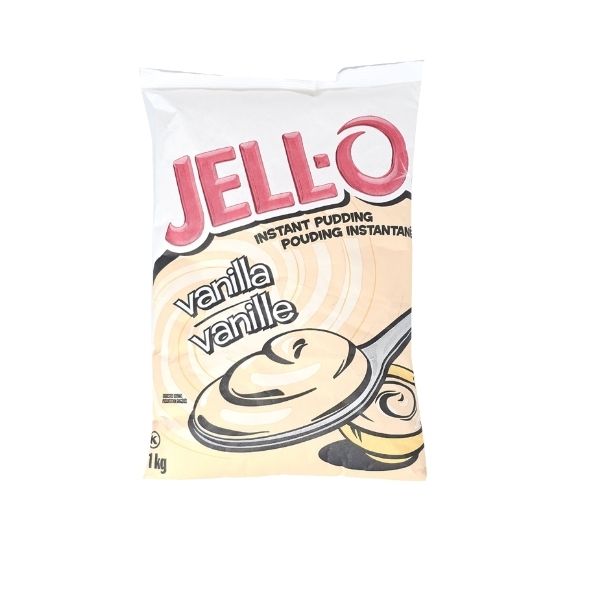 Jell-O vanilla instant pudding mix 1kg bag