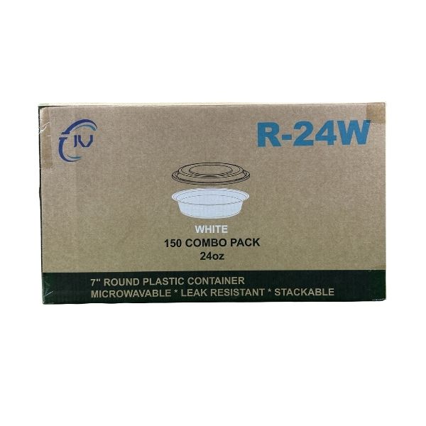 Bulk 24oz round takeout containers for GTA restaurants and catering