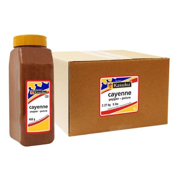 cayenne pepper 2.27 kg 450g-bulk box for restaurant use
