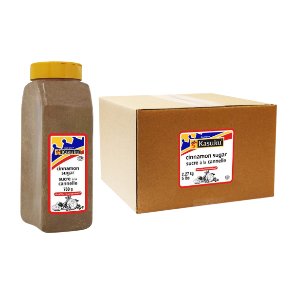 Kasuku cinnamon sugar 760 g and 2.27kg plastic bottle for baking and desserts
