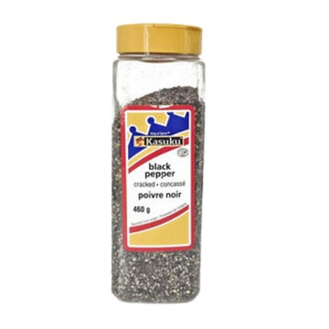 Kasuku cracked black pepper 450 g bottle coarse spice
