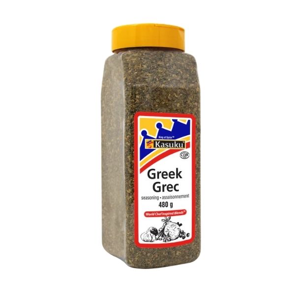  Kasuku Greek seasoning 480 g bottle front view
