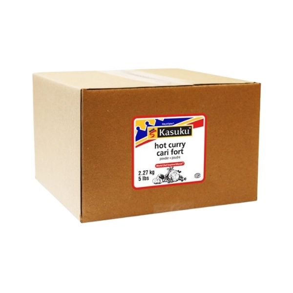 Kasuku hot curry powder 5 lb bulk box for commercial use
