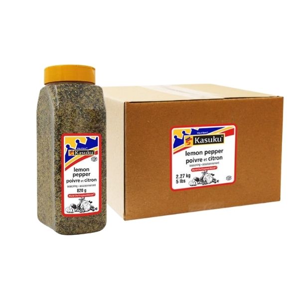 Kasuku lemon pepper seasoning 820 g bottle for cooking
