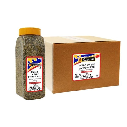 Kasuku lemon pepper seasoning 820 g bottle for cooking
