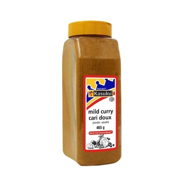 Kasuku mild curry powder 465 g plastic bottle for everyday cooking
