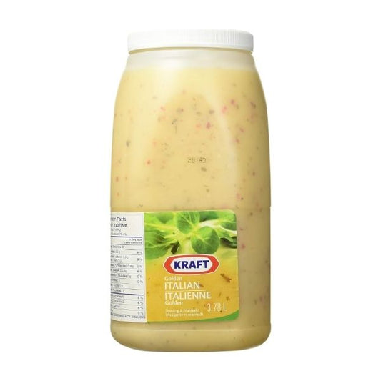Kraft golden Italian dressing 3.78 L bulk container front view

