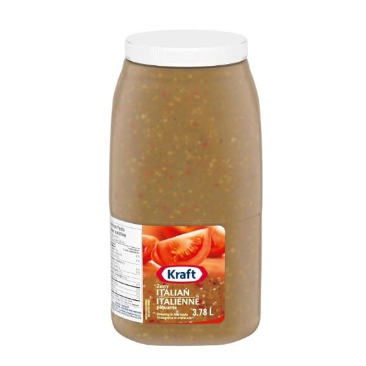 Kraft zesty Italian dressing 3.78 L bulk container front view
