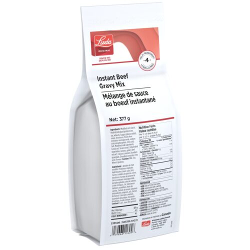 Instant beef gravy mix for quick cooking
