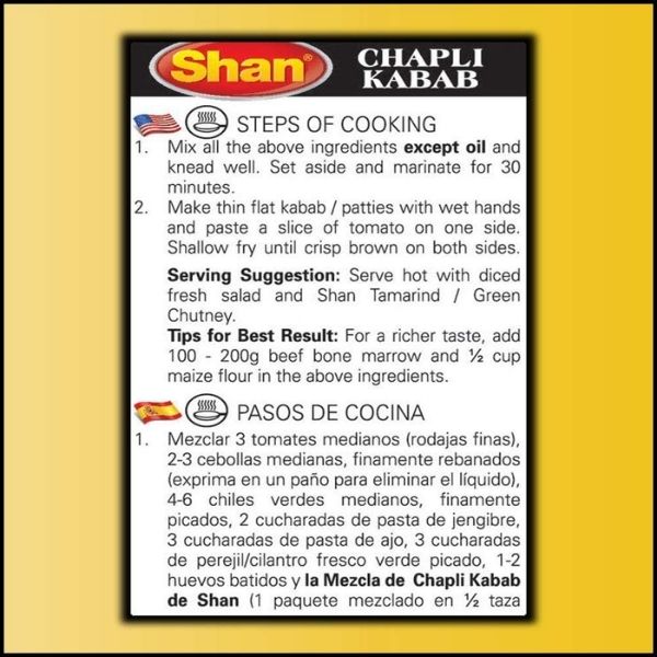 Spice mix for chapli kabab patties

