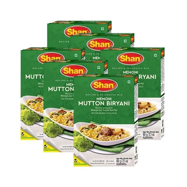 Memoni biryani spice mix 6 x 60 g pack
