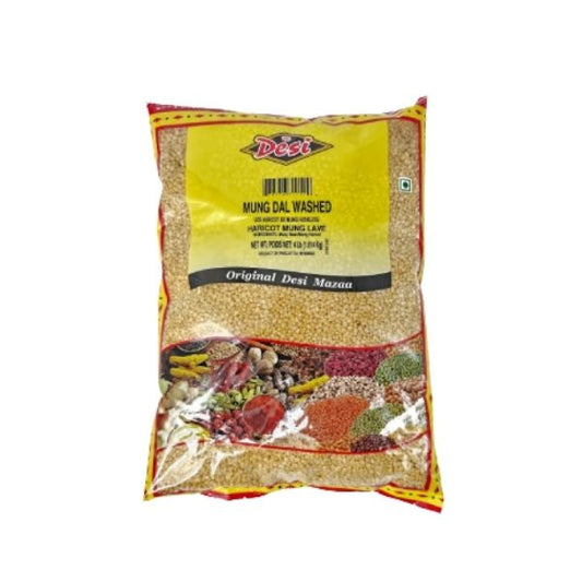 Washed mung dal split lentils for cooking and soups