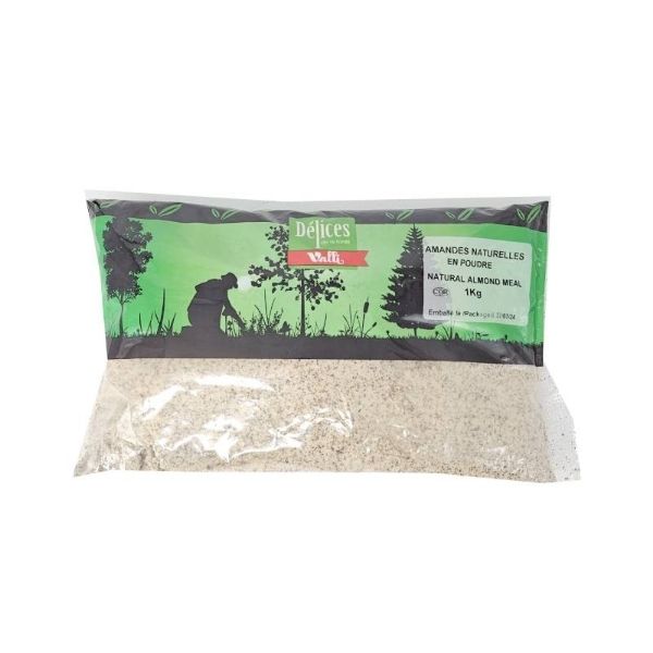 Ground almond meal for baking and cooking