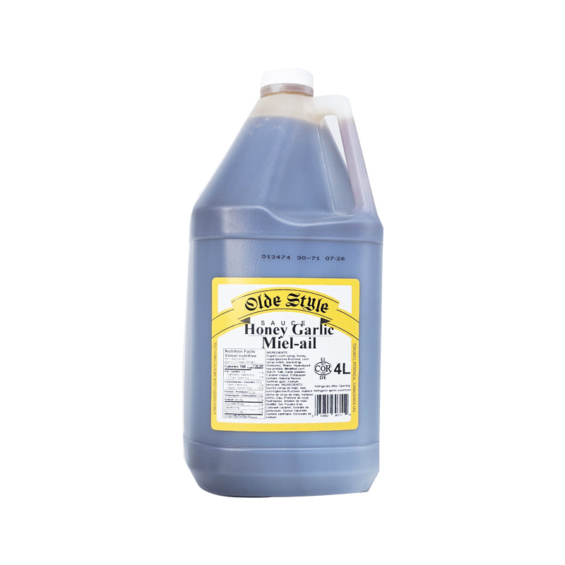 Old Style honey garlic sauce 4L jug bulk