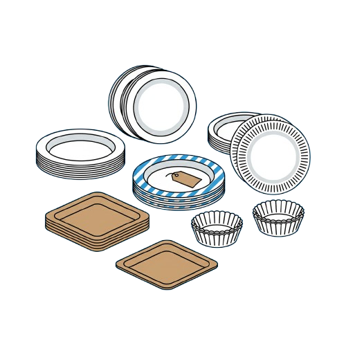 Bagasse Paper Plates