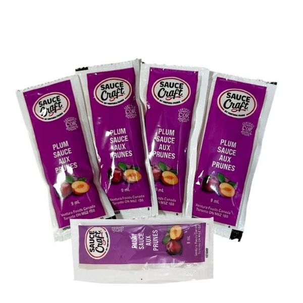 plum sauce 9ml single serve portion packs for takeout
